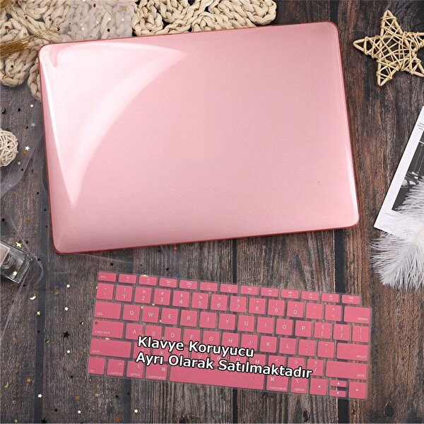 McStorey MacBook Air A1369 A1466 Uyumlu 2017 Yılı Öncesi Kristal Pembe Laptop Koruyucu Kılıf 6
