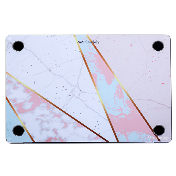 McStorey MacBook Air A2179 Uyumlu Çok Renkli Laptop Koruyucu Kaplama Sticker MARBLE14