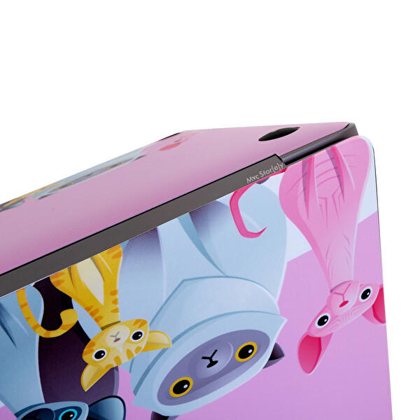 McStorey MacBook Air A2179 Uyumlu Açık Pembe Koruyucu Sticker Laptop Kaplama Kılıf ANIMAL03