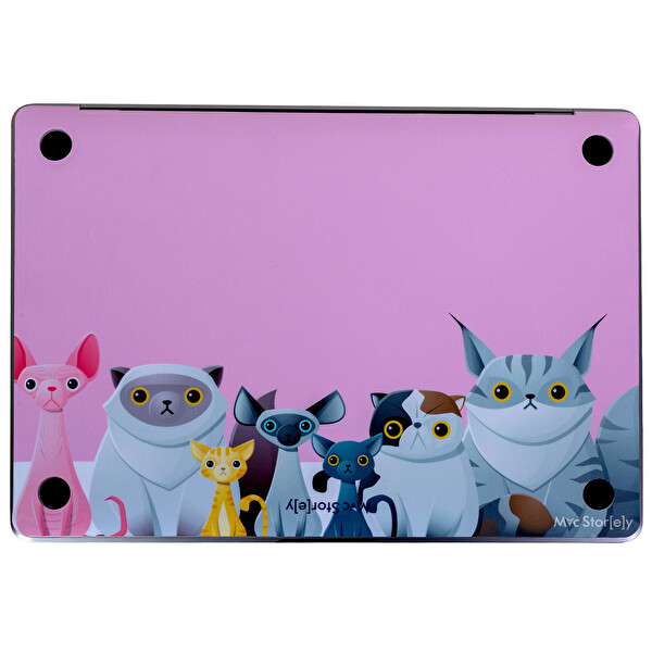 McStorey MacBook Air A2179 Uyumlu Açık Pembe Koruyucu Sticker Laptop Kaplama Kılıf ANIMAL03