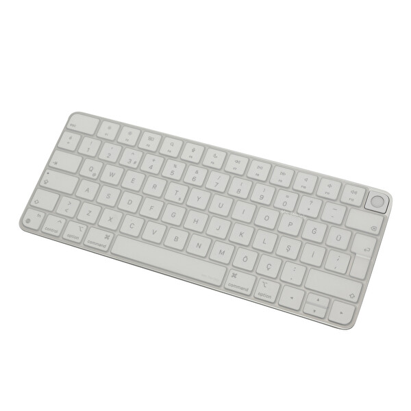 McStorey Apple Magic Keyboard 3 Uyumlu LockKey TouchID A2449 A2450 US İngilizce Şeffaf Klavye Koruyucu 4