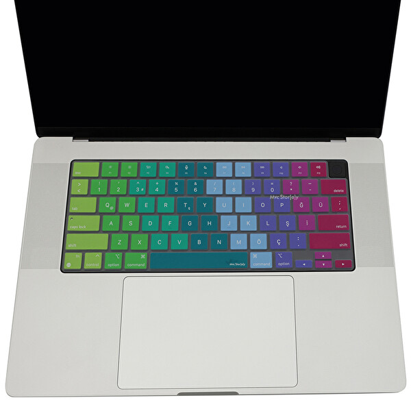 Karışık Macbook Air Pro Klavye Kılıfı Us-tr Baskı M1-m2-m3 A2681 A2941 A2442 A2779 A2485 A2780 A2992 A2991 A2918 Dazzle