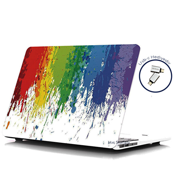R-108 Macbook Pro Kılıf 15 Inç A1707 A1990 Ile Uyumlu Paint01nl