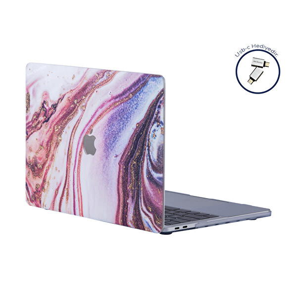 Karışık Macbook Pro Kılıf 13 Inç M1-m2 A1706-08 A1989 A2159 A2251 A2289 A2338 Ile Uyumlu Glitter