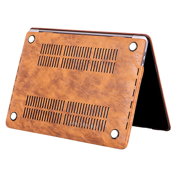 Kahverengi Macbook Pro Kılıf 13inç A1706 A1708 A1989 A2159 Ile Uyumlu 2016/2019 Leat01