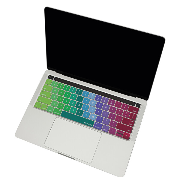 Pembe Yeşil Macbook Pro Klavye Kılıfı Usabd İngilizce Baskı A1706 1989 2159 A1707 1990 Uyumlu Dazzle 5