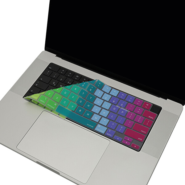 Pembe Yeşil Macbook Air Pro Klavye Kılıfı Us(abd) İngilizce M1-m2-m3 A2681 A2941 A2442 A2779 A2485 A2780 A2992 A2991 A2918 Dazzle