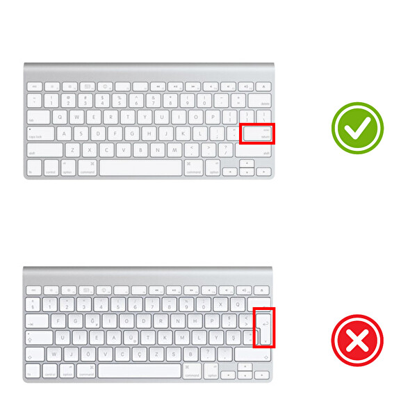Siyah Klavye Kılıfı Apple Magic Keyboard-1 A1314 Ile Uyumlu Us-i̇ngilizceden Türkçeye Çeviri