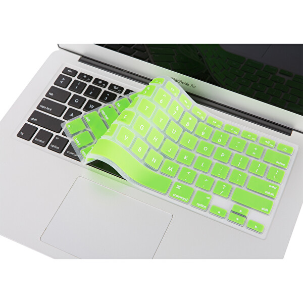 Yeşil Macbook Air Pro Klavye Kılıfı Us(abd) İngilizce A1466 A1502 A1398 A1278 Ile Uyumlu