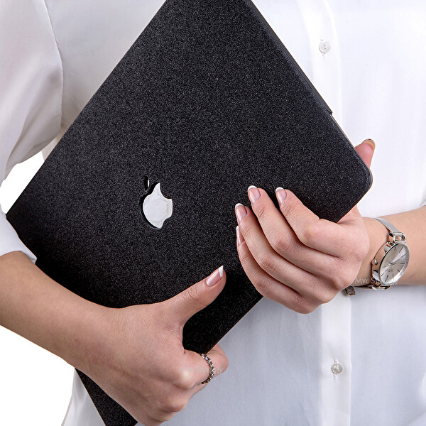 Siyah Macbook Pro Kılıf 13 Inç Simli M1-m2 A1706 A1708 A1989 A2159 A2251 A2289 A2338 Ile Uyumlu G1505