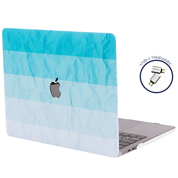 Turkuaz Macbook Pro Kılıf 13inç M1-m2 A1706 A1708 A1989 A2159 A2251 A2289 A2338 Ile Uyumlu Paint02