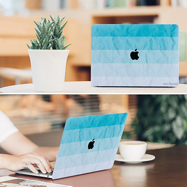 Turkuaz Macbook Pro Kılıf 13inç M1-m2 A1706 A1708 A1989 A2159 A2251 A2289 A2338 Ile Uyumlu Paint02