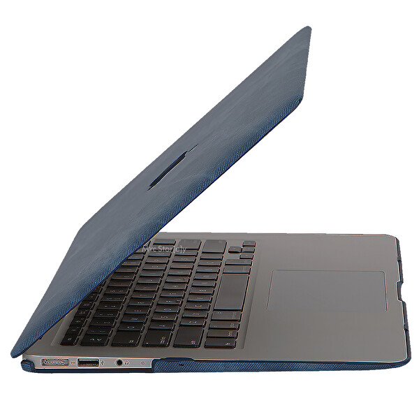 Lacivert Macbook Air Kılıf 13 Inç A1369 A1466 Ile Uyumlu 2017 Yılı Öncesi Fabric01