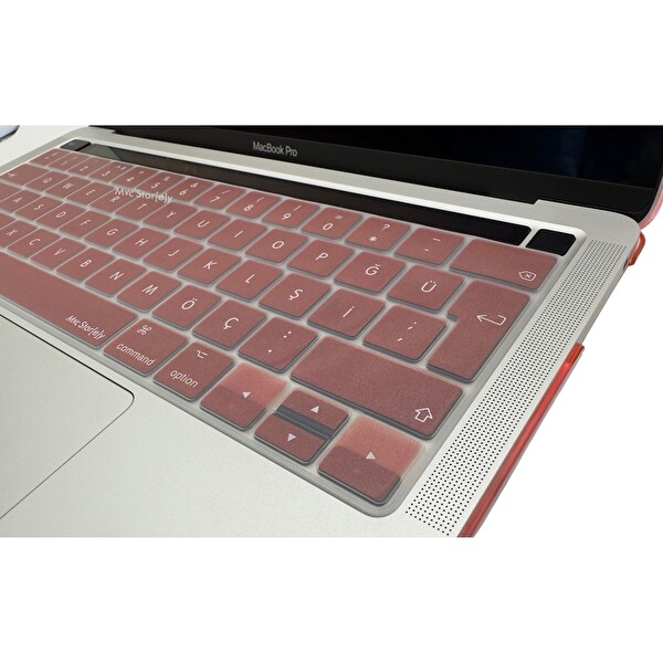 Pembe Altın Macbook Pro Klavye Kılıfı Türkçe Q Baskı A1706 A1989 A2159 A1707 A1990 Ile Uyumlu