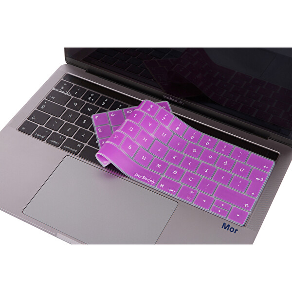 Pembe Altın Macbook Pro Klavye Kılıfı Türkçe Q Baskı A1706 A1989 A2159 A1707 A1990 Ile Uyumlu