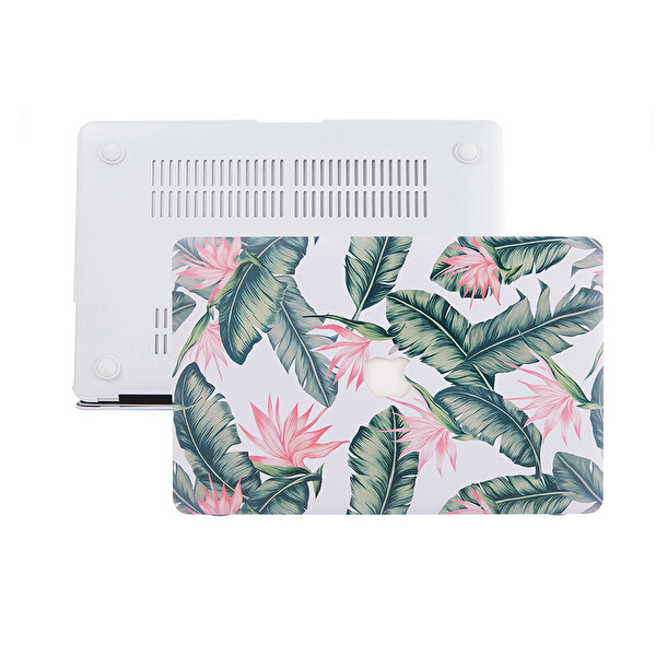 Sarı Macbook Pro Kılıf 13inç M1-m2 A1706 A1708 A1989 A2159 A2251 A2289 A2338 Ile Uyumlu Flower02