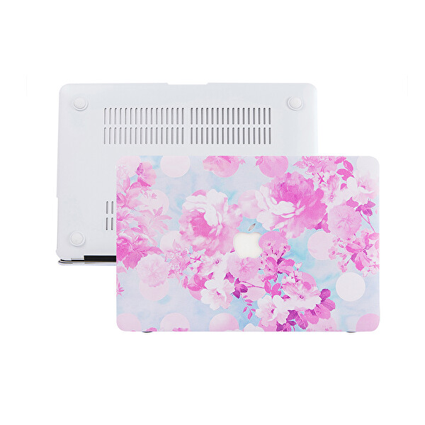 Sarı Macbook Pro Kılıf 13inç M1-m2 A1706 A1708 A1989 A2159 A2251 A2289 A2338 Ile Uyumlu Flower02