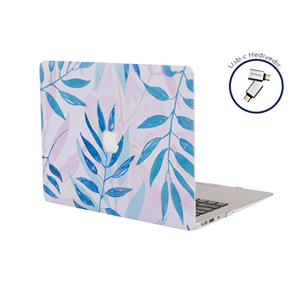 Sarı Macbook Pro Kılıf 13inç M1-m2 A1706 A1708 A1989 A2159 A2251 A2289 A2338 Ile Uyumlu Flower02