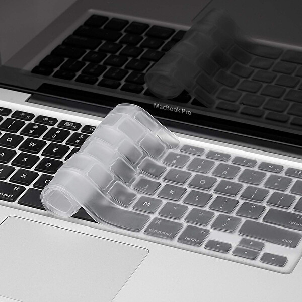 Şeffaf Macbook Air Pro Klavye Kılıfı Us(abd) İngilizce A1466 A1502 A1398 A1278 Ile Uyumlu
