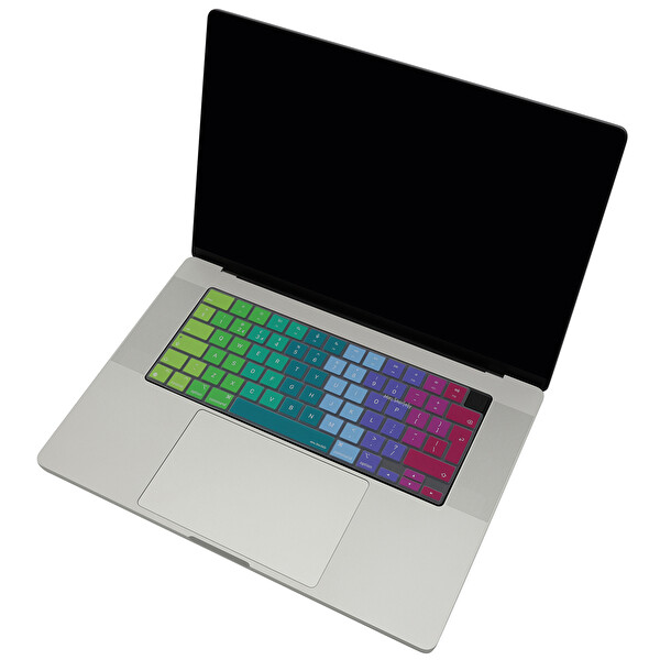 Pembe Yeşil Macbook Air Pro Klavye Kılıfı Uk(eu) İngilizce M1-m2-m3 A2681 A2941 A2442 A2779 A2485 A2780 A2992 A2991 A2918 Dazzle