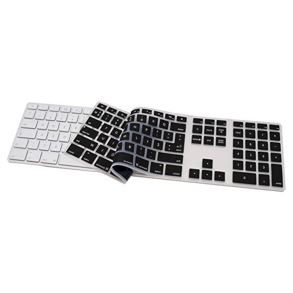Siyah Klavye Kılıfı Apple Magic Keyboard 1 A1243 Ile Uyumlu F türkçe Numerik Daktilotip Baskı