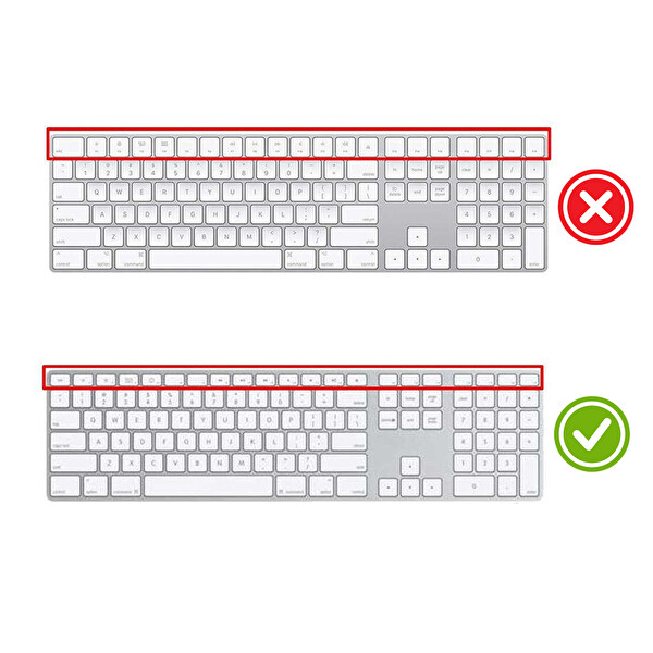 Siyah Klavye Kılıfı Apple Magic Keyboard 1 A1243 Ile Uyumlu F türkçe Numerik Daktilotip Baskı 2
