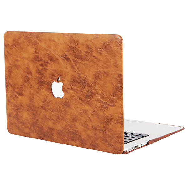 Kahverengi Macbook Air Kılıf 13 Inç A1369 A1466 Ile Uyumlu 2017 Yılı Öncesi Leat01