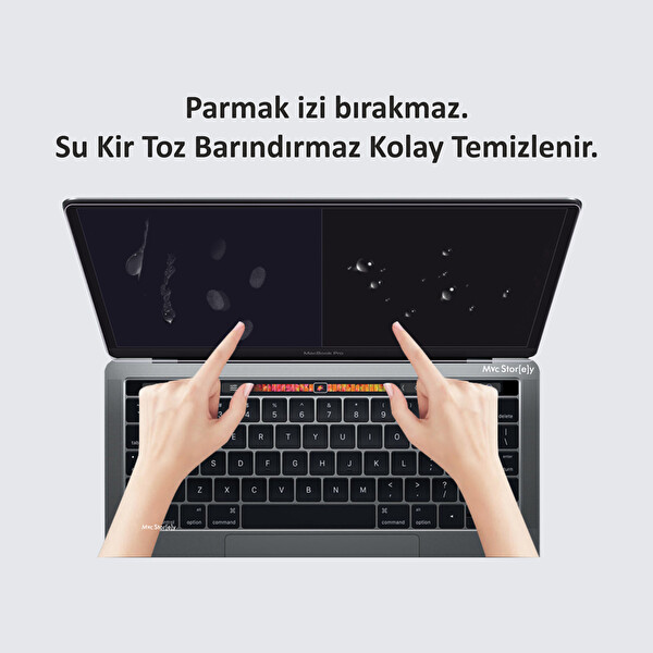 Şeffaf Ekran Koruyucu Laptop Macbook Pro 15inç A1707 A1990 Ile Uyumlu Parlamayı Önler Mat