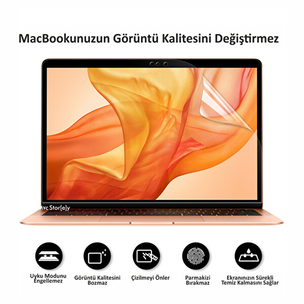 Şeffaf Ekran Koruyucu Laptop Macbook Pro 15inç A1707 A1990 Ile Uyumlu Parlamayı Önler Mat
