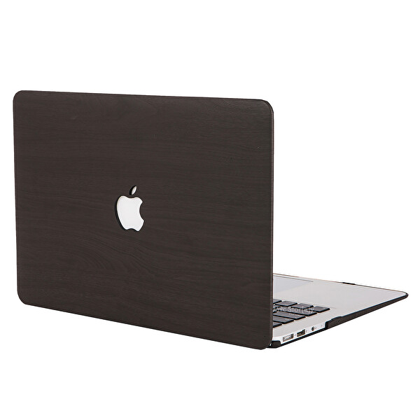 Siyah Macbook Air Kılıf 13 Inç A1369 A1466 Ile Uyumlu 2017 Yılı Öncesi Wood01