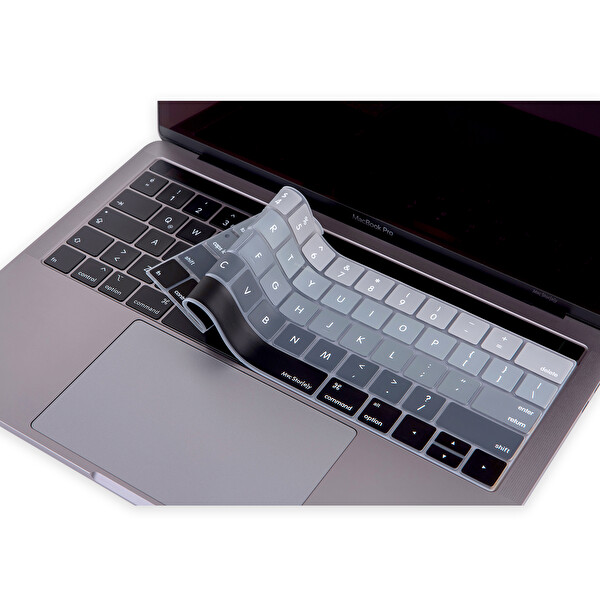 Siyah Gri Macbook Pro Klavye Koruyucu Us(abd) İngilizce Baskı A1706 1989 2159 A1707 1990 Uyumlu Ombre