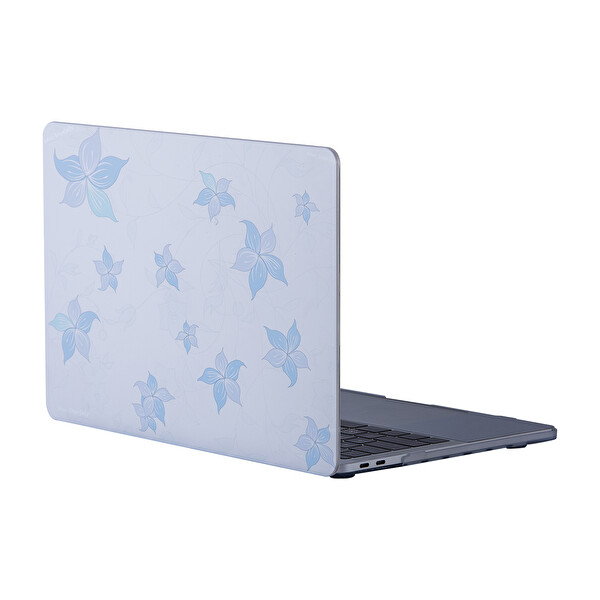 Açık Mavi Macbook Air Kılıf 13 Inç Flower05nl (eski Usb'li Model 2010-2017) A1369 A1466 Ile Uyumlu