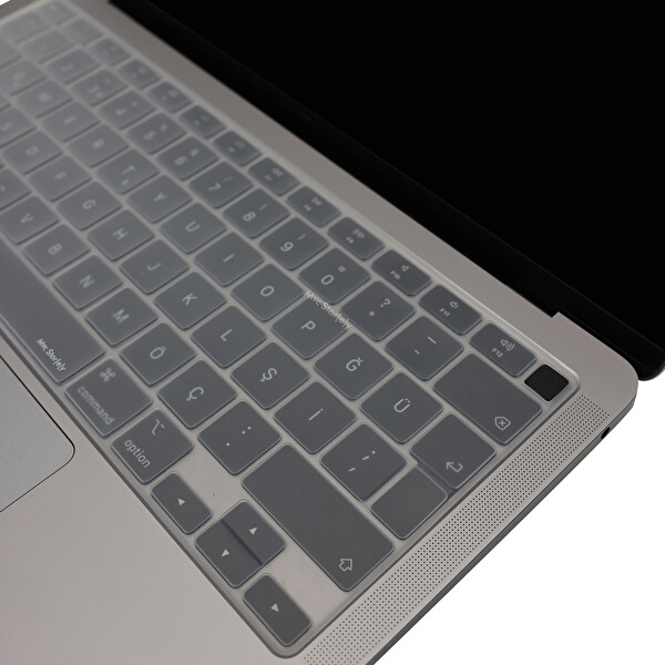 Şeffaf Macbook Air M1 Klavye Kılıfı Us(abd) İngilizce Harf Baskı A2179 A2337 Ile Uyumlu