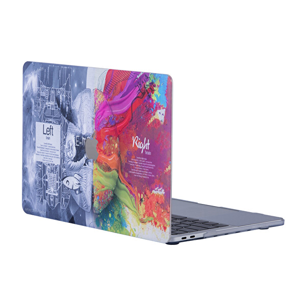 Gri Macbook Air Kılıf 13 Inç Brain eski Usb'li Model 2010 2017 A1369 A1466 Ile Uyumlu 2