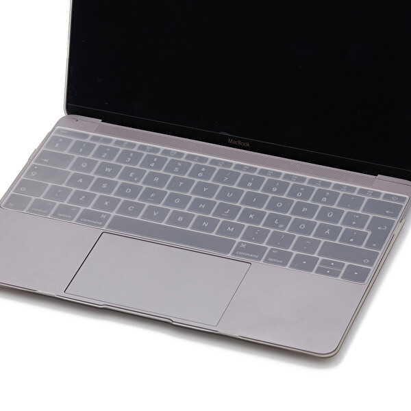 Şeffaf Laptop Macbook Pro Klavye Kılıf Türkçe Q Baskılı A1534 A1708 Ile Uyumlu