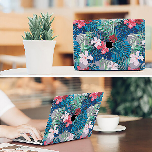 Yeşil Macbook Pro Kılıf 13 Inç A1425 A1502 Ile Uyumlu 2012/2015 Yılı Flower01