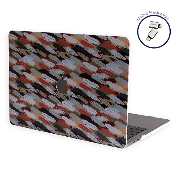 R-56 Macbook Pro Kılıf 13inç M1-m2 A1706 A1708 A1989 A2159 A2251 A2289 A2338 Ile Uyumlu Flower34