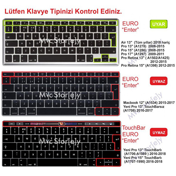 Pembe Yeşil Macbook Air Pro Klavye Kılıfı Türkçe Q Harf Baskı A1466 A1502 A1398 Ile Uyumlu Dazzle