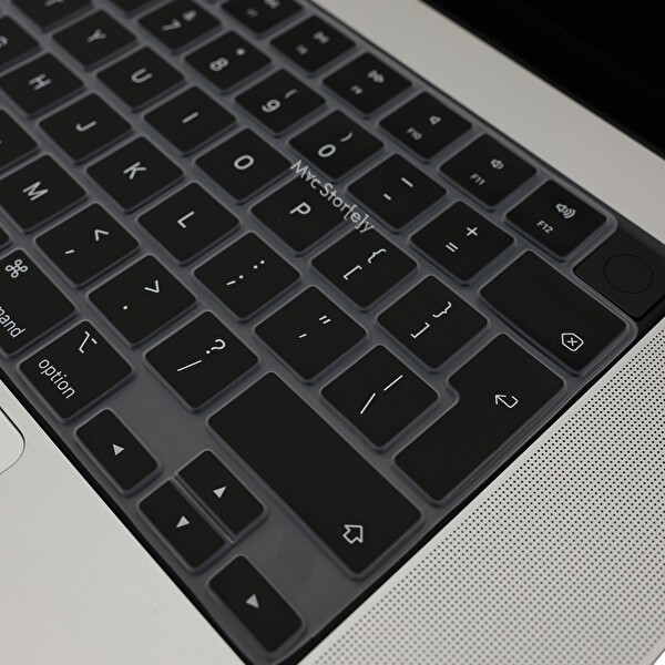 Şeffaf Macbook Air Pro Klavye Kılıfı Uk(eu) İngilizce M1-m2-m3 A2681 A2941 A2442 A2485 A2992 A2991