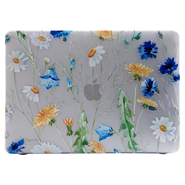 Sarı Macbook Pro Kılıf 15 Inç A1707 A1990 Ile Uyumlu Flower01nl