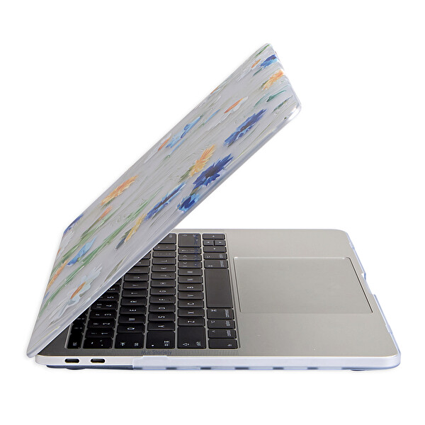 Sarı Macbook Pro Kılıf 15 Inç A1707 A1990 Ile Uyumlu Flower01nl