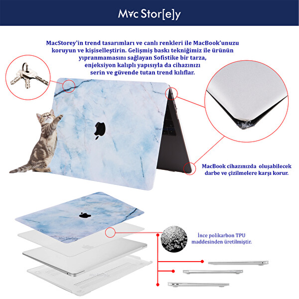 Marble 34 Macbook Pro Kılıf 13 Inç A1425 A1502 Ile Uyumlu 2012/2015 Mermer11