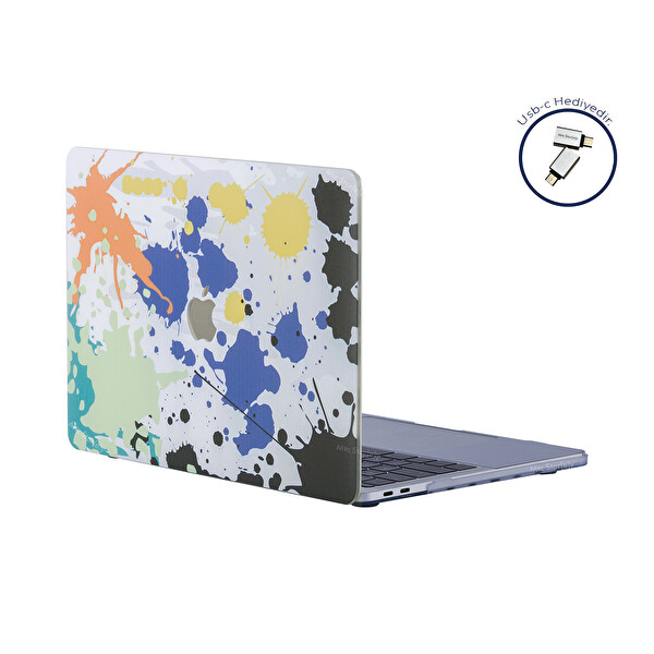 Karışık Macbook Pro Kılıf 13 Inç M1-m2 A1706-08 A1989 A2159 A2251 A2289 A2338 Ile Uyumlu Paint03