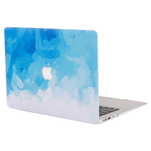 Mavi Macbook Air Kılıf 13 Inç A1369 A1466 Ile Uyumlu 2017 Yılı Öncesi Paint02