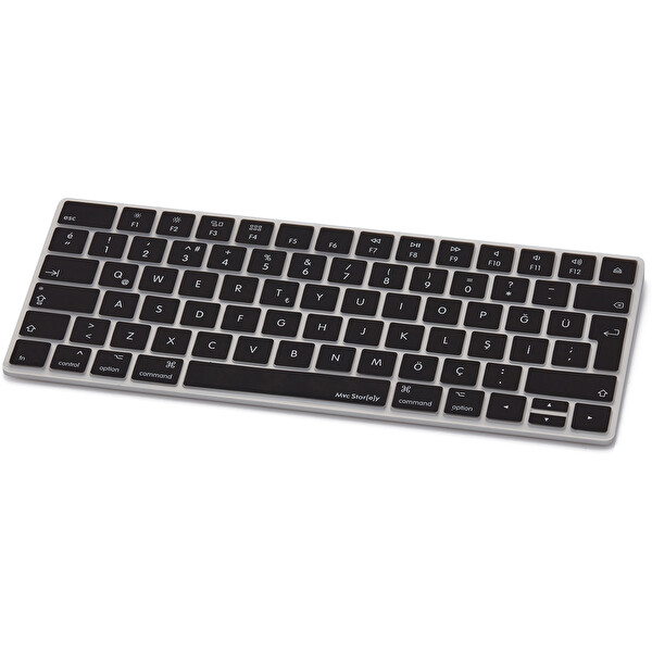Siyah Apple Magic Keyboard-2 Ile Uyumlu Klavye Koruyucu A1644 Model Türkçe Baskı