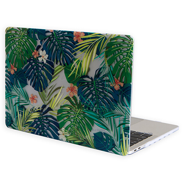 Yeşil Macbook Air Kılıf 13 Inç Flower01nl (eski Usb'li Model 2010-2017) A1369 A1466 Ile Uyumlu