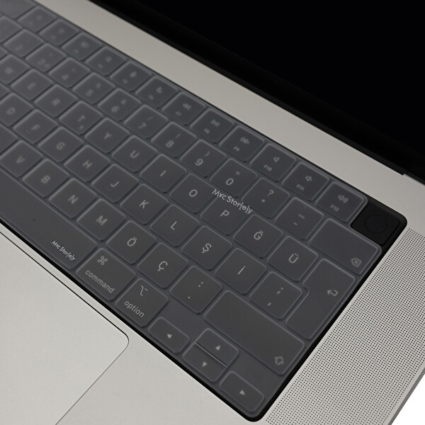 Pembe Altın Macbook Pro Air M1-M2-M3 Klavye Koruyucu (Türkçe Q) A2681 A3113 A2941 A3114 A2442 A2779 A2485 A2780 A2991 ile Uyumlu