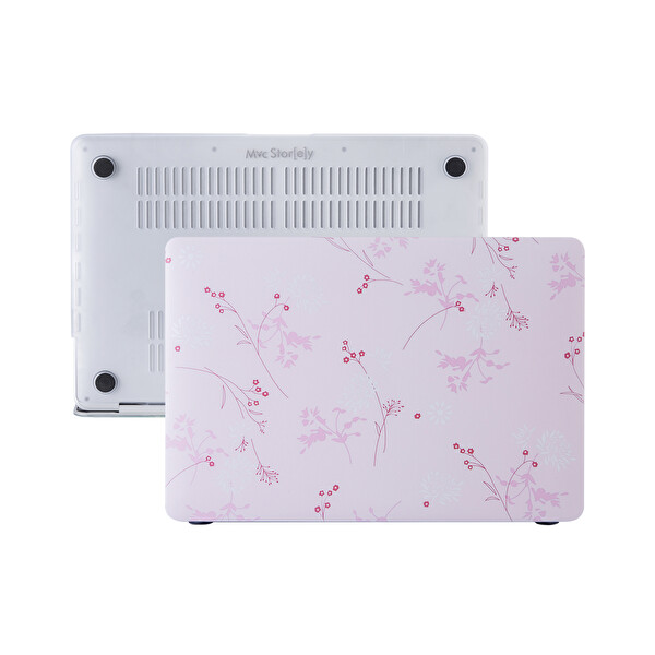 Açık Pembe Macbook Air Kılıf 13 Inç Flower05nl (eski Usb'li Model 2010-2017) A1369 A1466 Ile Uyumlu