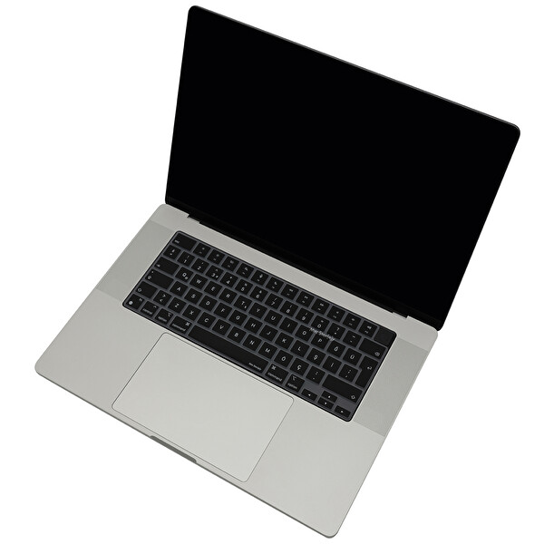 Siyah Macbook Pro Air M1-M2-M3 Klavye Koruyucu (Türkçe Q) A2681 A3113 A2941 A3114 A2442 A2779 A2485 A2780 A2991 ile Uyumlu