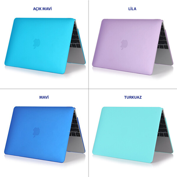 Açık Mavi Macbook Air Kılıf 13 Inç A1369 A1466 Ile Uyumlu 2017 Yılı Öncesi Mat